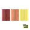 Ryobi 96PC Mini Size Color Glue Sticks (Red, Orange, Yellow)