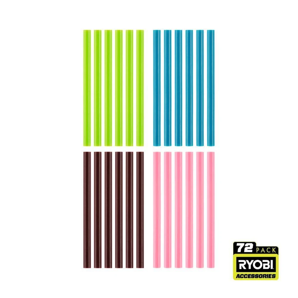 Ryobi 72PC Mini Size Glue Sticks (Variety) 1 Ryobi 72PC Mini Size Glue Sticks (Variety)