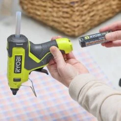 Ryobi USB Lithium Cordless Glue Gun Kit With 2.0 Ah Battery, Charging Cable, And Glue Sticks (3-Piece) -RYOBI TOOLS SALE ryobi adhesives tape fvh57k 4f 1000