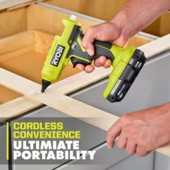 Ryobi ONE+ 18V Cordless Glue Gun (Tool Only) With (3) General Purpose Glue Sticks -RYOBI TOOLS SALE ryobi adhesives tape pcl921b 1d 1000