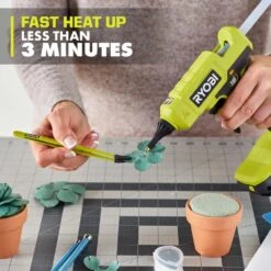 Ryobi ONE+ 18V Cordless Glue Gun (Tool Only) With (3) General Purpose Glue Sticks -RYOBI TOOLS SALE ryobi adhesives tape pcl921b a0 1000