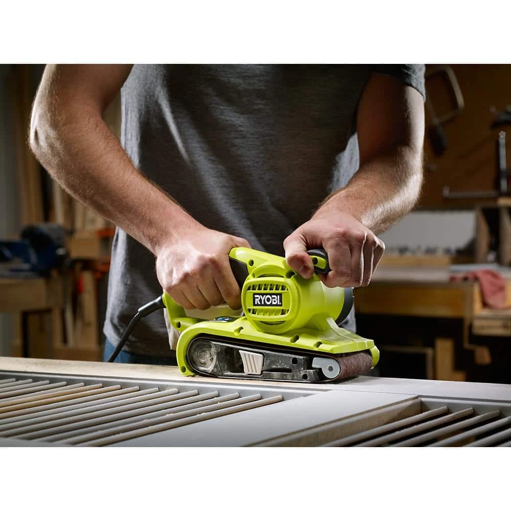 Ryobi 6 Amp Corded 3 In.W X 18 In.L Portable Belt Sander 8 Ryobi 6 Amp Corded 3 In.W X 18 In.L Portable Belt Sander - Image 8