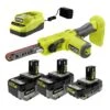Ryobi ONE+ 18V Cordless 1/2 In. X 18 In. File Sander Kit With (2) 4.0 Ah Batteries, 2.0 Ah Battery, And Charger