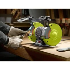 Ryobi 2.1 Amp 6” Grinder With LED Lights -RYOBI TOOLS SALE ryobi bench grinders bg612g 76 1000