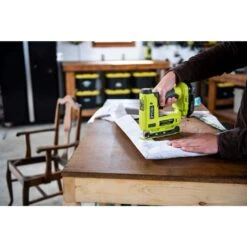 Ryobi ONE+ 18V 18-Gauge Cordless AirStrike Brad Nailer With Cordless Compression Drive 3/8 In. Crown Stapler (Tools Only) 23 Ryobi ONE+ 18V 18-Gauge Cordless AirStrike Brad Nailer With Cordless Compression Drive 3/8 In. Crown Stapler (Tools Only) -RYOBI TOOLS SALE ryobi brad nailers p321 p317 4f 1000