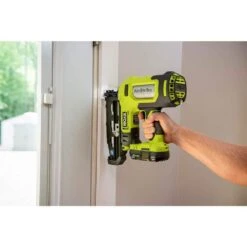 Ryobi ONE+ 18V Cordless 18-Gauge Brad Nailer With 16-Gauge Straight Finish Nailer, 2.0 Ah Battery, And Charger -RYOBI TOOLS SALE ryobi brad nailers p321 p326 psk005 44 1000