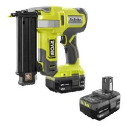 Ryobi ONE+ 18V 18-Gauge Cordless AirStrike Brad Nailer With ONE+ 18V Lithium-Ion 4.0 Ah Battery (2-Pack) -RYOBI TOOLS SALE ryobi brad nailers p321 pbp2005 d4 1000