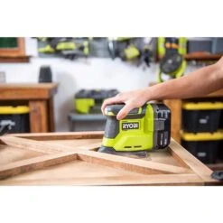 Ryobi ONE+ 18V 18-Gauge Cordless AirStrike Brad Nailer With Cordless Corner Cat Finish Sander -RYOBI TOOLS SALE ryobi brad nailers p321 pcl416b 1f 1000