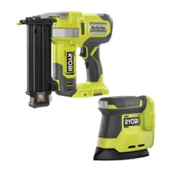 Ryobi ONE+ 18V 18-Gauge Cordless AirStrike Brad Nailer With Cordless Corner Cat Finish Sander -RYOBI TOOLS SALE ryobi brad nailers p321 pcl416b d4 1000