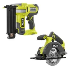 Ryobi ONE+ 18V 18-Gauge Cordless AirStrike Brad Nailer With ONE+ 18V Cordless 5 1/2 In. Circular Saw (Tools Only)