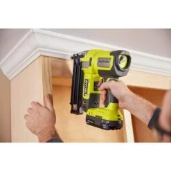 Ryobi ONE+ 18V Cordless 18-Gauge Brad Nailer Kit With 2.0 Ah Compact Battery And Charger -RYOBI TOOLS SALE ryobi brad nailers p321 psk005 77 1000 1