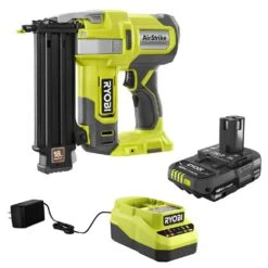 Ryobi ONE+ 18V Cordless 18-Gauge Brad Nailer Kit With 2.0 Ah Compact Battery And Charger -RYOBI TOOLS SALE ryobi brad nailers p321 psk005 d4 1000 1