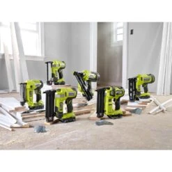 Ryobi ONE+ HP 18V 18-Gauge Brushless Cordless AirStrike Brad Nailer And ONE+ 18V 3/8 In. Crown Stapler (Tools Only) -RYOBI TOOLS SALE ryobi brad nailers p322 p317 44 1000