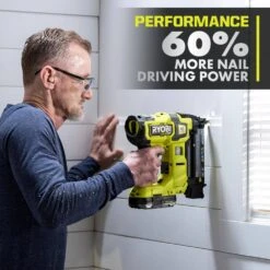 Ryobi ONE+ HP 18V 18-Gauge Brushless Cordless AirStrike Brad Nailer And ONE+ 18V 3/8 In. Crown Stapler (Tools Only) -RYOBI TOOLS SALE ryobi brad nailers p322 p317 a0 1000