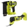 Ryobi ONE+ HP 18V 18GA Brushless Cordless Airstrike Brad Nailer With HP 18V Oscillating Multi-Tool