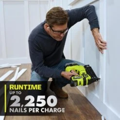Ryobi ONE+ HP 18V 18-Gauge Brushless Cordless AirStrike Brad Nailer With 4.0 Ah HIGH PERFORMANCE Battery 16 Ryobi ONE+ HP 18V 18-Gauge Brushless Cordless AirStrike Brad Nailer With 4.0 Ah HIGH PERFORMANCE Battery -RYOBI TOOLS SALE ryobi brad nailers p322 pbp004 1d 1000