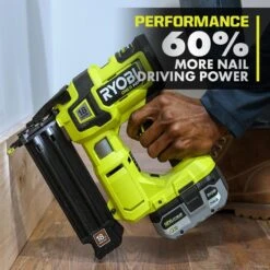 Ryobi ONE+ 18V HIGH PERFORMANCE Kit W/ (2) 4.0 Ah Batteries, 2.0 Ah Battery, Charger, & ONE+ HP Brushless Brad Nailer -RYOBI TOOLS SALE ryobi brad nailers p322 psk108sb a0 1000