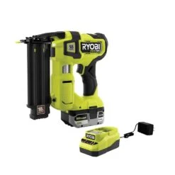 Ryobi ONE+ HP 18V 18-Gauge Brushless Cordless AirStrike Brad Nailer Kit With 4.0 Ah Battery And Charger