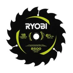 Ryobi 6-1/2 In. 18T Carbide Tipped Thin Kerf Circular Saw Blade