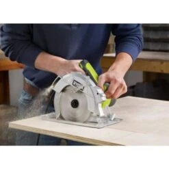 Ryobi 15 Amp Corded 7-1/4 In. Circular Saw With EXACTLINE Laser Alignment System, 24T Carbide Tipped Blade, Edge Guide And Bag -RYOBI TOOLS SALE ryobi circular saws csb144lzk fa 1000