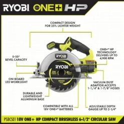 Ryobi ONE+ 18V HIGH PERFORMANCE Kit W/ (2) 4.0 Ah Batteries, 2.0 Ah Battery, Charger, & ONE+ HP Brushless Circular Saw -RYOBI TOOLS SALE ryobi circular saws psbcs01b psk108sb 40 1000