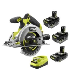 Ryobi ONE+ 18V HIGH PERFORMANCE Kit W/ (2) 4.0 Ah Batteries, 2.0 Ah Battery, Charger, & ONE+ HP Brushless Circular Saw