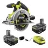 Ryobi ONE+ 18V Lithium-Ion 4.0 Ah Compact Battery (2-Pack) And Charger Kit With ONE+ HP Brushless Circular Saw
