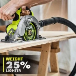 Ryobi ONE+ 18V Lithium-Ion 4.0 Ah Compact Battery (2-Pack) And Charger Kit With ONE+ HP Brushless Circular Saw -RYOBI TOOLS SALE ryobi circular saws psk006 psbcs01b 66 1000