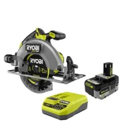Ryobi ONE+ HP 18V 6.0 Ah Lithium-Ion HIGH PERFORMANCE Battery And Charger Kit With ONE+ HP 18V Brushless 7-1/4 In Circular Saw