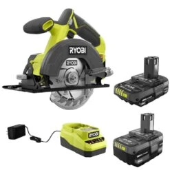 Ryobi ONE+ 18V Lithium-Ion Kit With 2.0 Ah And 4.0 Ah Batteries, Charger, And ONE+ 18V Cordless 5-1/2 In. Circular Saw