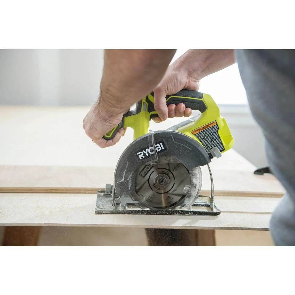 Ryobi ONE+ 18V Lithium-Ion Kit With 2.0 Ah And 4.0 Ah Batteries, Charger, And ONE+ 18V Cordless 5-1/2 In. Circular Saw 7 Ryobi ONE+ 18V Lithium-Ion Kit With 2.0 Ah And 4.0 Ah Batteries, Charger, And ONE+ 18V Cordless 5-1/2 In. Circular Saw - Image 7