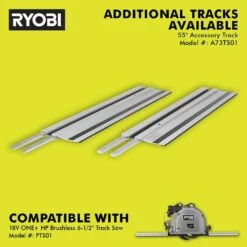 Ryobi ONE+ HP 18V Brushless Cordless 6-1/2 In. Track Saw Kit With 4.0 Ah HIGH PERFORMANCE Battery And Charger -RYOBI TOOLS SALE ryobi circular saws pts01k 1f 1000
