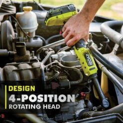 Ryobi ONE+ HP 18V Brushless Cordless 1/4 In. Extended Reach Ratchet With 4.0 Ah Lithium-Ion HIGH PERFORMANCE Battery -RYOBI TOOLS SALE ryobi cordless ratchets pblrc01b pbp004 a0 1000
