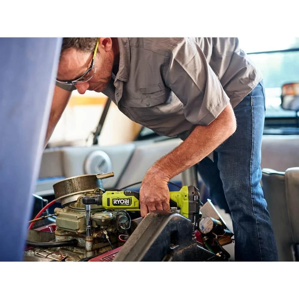 Ryobi ONE+ HP 18V Brushless Cordless Compact 3/8 In. Ratchet Kit With (1) 2.0 Ah Battery, (2) 4.0 Ah Batteries, And Charger 10 Ryobi ONE+ HP 18V Brushless Cordless Compact 3/8 In. Ratchet Kit With (1) 2.0 Ah Battery, (2) 4.0 Ah Batteries, And Charger - Image 10