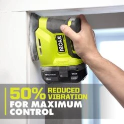 Ryobi ONE+ 18V Cordless Corner Cat Finish Sander With ONE+ 18V 2.0 Ah Lithium-Ion Battery -RYOBI TOOLS SALE ryobi detail sanders pcl416b pbp006 1d 1000