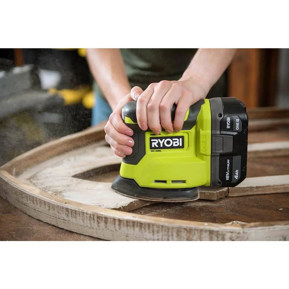 Ryobi ONE+ 18V Cordless Corner Cat Finish Sander Kit With 4.0 Ah Battery And Charger 9 Ryobi ONE+ 18V Cordless Corner Cat Finish Sander Kit With 4.0 Ah Battery And Charger - Image 9