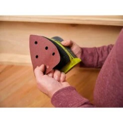 Ryobi 45-Piece 5-1/2 In. Corner Cat Sand Paper Assortment Set - 60, 120, And 220 Grit -RYOBI TOOLS SALE ryobi detail sanding sheets a21c901 5 40 1000