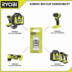 Ryobi Premium Belt Clip Attachment For HP Drills And Impact Drivers -RYOBI TOOLS SALE ryobi drill attachments a10bc01 76 1000