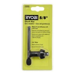 Ryobi 5/8 In. Black Metal Chuck Key With 5/16 In. Pilot