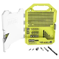 Ryobi 200-Piece Drill And Impact Drive Set -RYOBI TOOLS SALE ryobi drill bit combination sets a982004 1f 1000