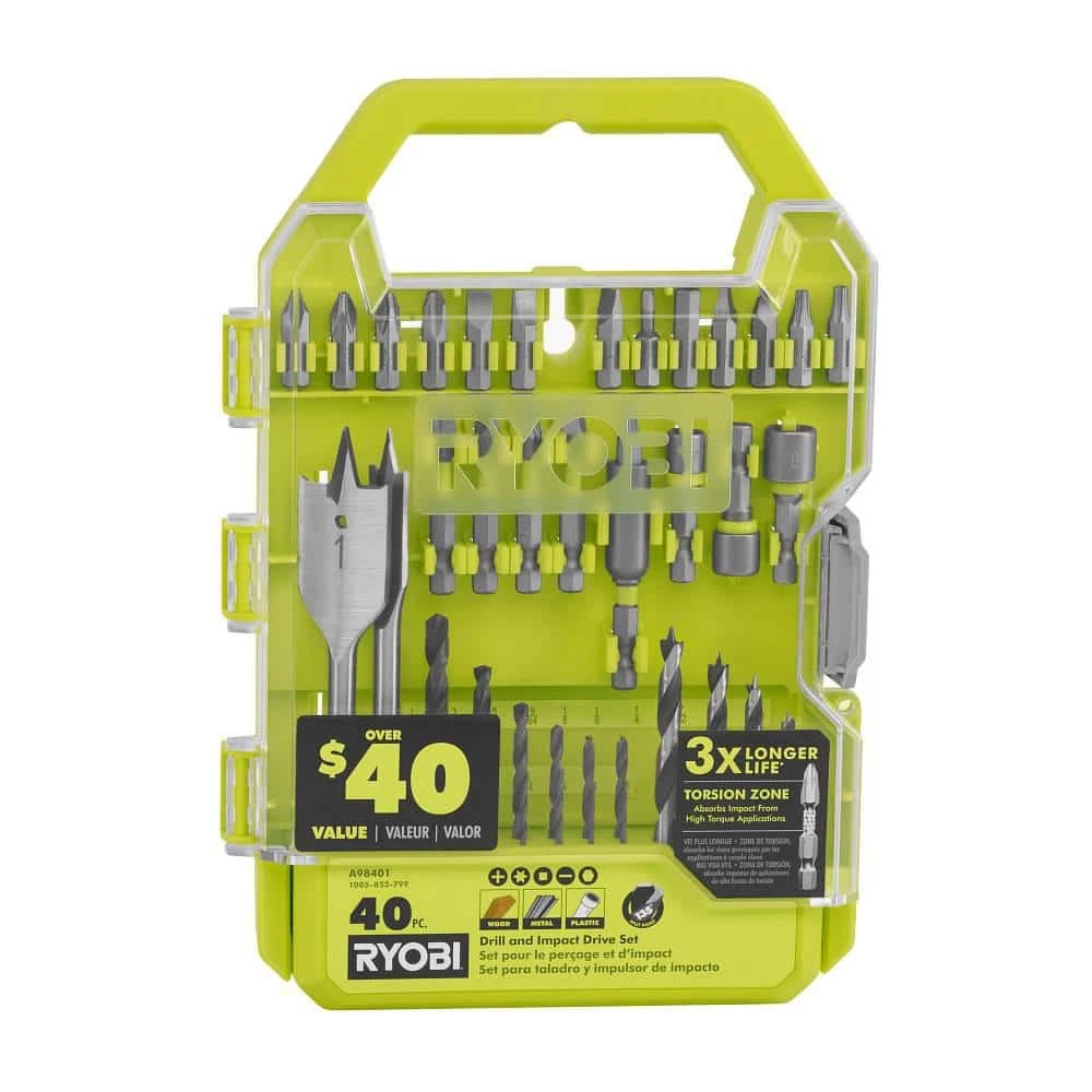 Ryobi 70-Piece Impact Rated Driving Kit With 40-Piece Drill And Impact Drive Kit 9 Ryobi 70-Piece Impact Rated Driving Kit With 40-Piece Drill And Impact Drive Kit - Image 9