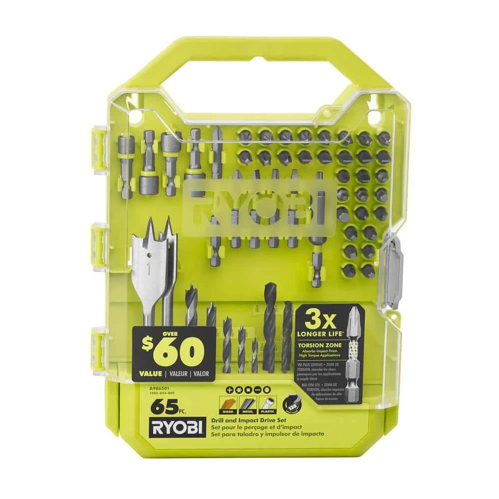 Ryobi 70-Piece Impact Rated Driving Kit With 65-Piece Drill And Impact Drive Kit 9 Ryobi 70-Piece Impact Rated Driving Kit With 65-Piece Drill And Impact Drive Kit - Image 9