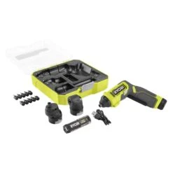 Ryobi USB Lithium Multi-Head Screwdriver With 2.0 Ah Battery And Charging Cable With USB Lithium 3.0 Ah Battery (2-Pack) -RYOBI TOOLS SALE ryobi electric screwdrivers fvd51k fvb203 4f 1000