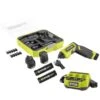 Ryobi USB Lithium Multi-Head Screwdriver Kit With 2 Ah Battery, Charging Cable, 3 Ah Battery, And USB Lithium 3-Port Charger