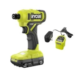 Ryobi ONE+ 18V Cordless 1/4 In. Hex Screwdriver Kit With 1.5 Ah Battery And Charger