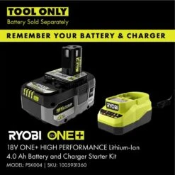 Ryobi ONE+ 18V AirStrike Cordless 16-Gauge Straight Finish Nailer W/ 18-Gauge Narrow Crown Stapler, 2.0 Ah Battery And Charger -RYOBI TOOLS SALE ryobi finishing nailers p326 p361 psk005 44 1000
