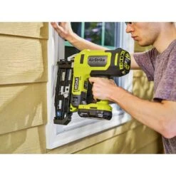 Ryobi ONE+ 18V AirStrike 16-Gauge Cordless Finish Nailer With ONE+ 18V Lithium-Ion 4.0 Ah Battery (2-Pack) -RYOBI TOOLS SALE ryobi finishing nailers p326 pbp2005 c3 1000