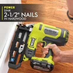 Ryobi ONE+ 18V 16-Gauge Cordless AirStrike Finish Nailer With Cordless 5 In. Random Orbit Sander (Tools Only) -RYOBI TOOLS SALE ryobi finishing nailers p326 pcl406b 1d 1000