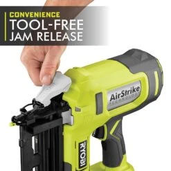 Ryobi ONE+ 18V 16-Gauge Cordless AirStrike Finish Nailer With Cordless 5 In. Random Orbit Sander (Tools Only) -RYOBI TOOLS SALE ryobi finishing nailers p326 pcl406b 66 1000