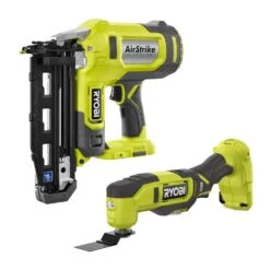 Ryobi ONE+ 18V 16-Gauge Cordless AirStrike Finish Nailer With Cordless Multi-Tool (Tools Only)